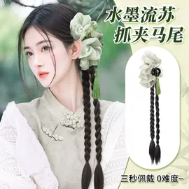 真发假发;假发片;假发马尾