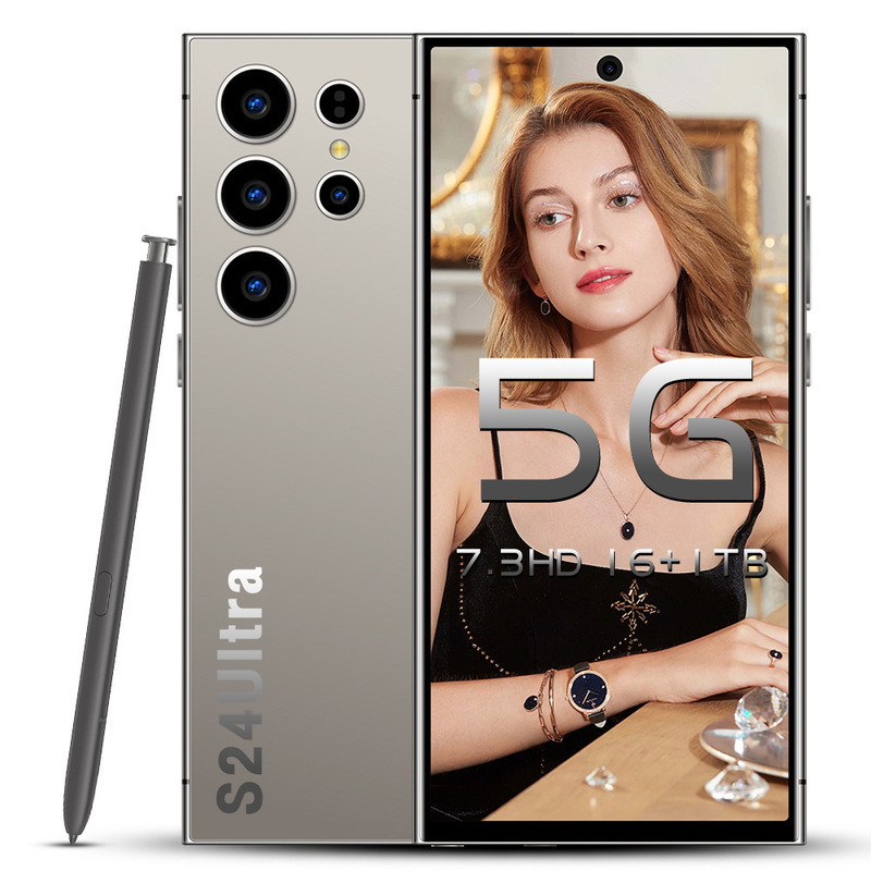 New S24Ultra cross-border real 5G in stock 7.3 inch built-in pen smart phone 16GB 1T foreign trade generation