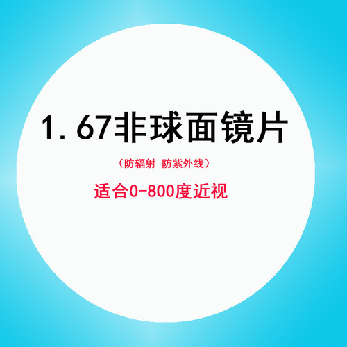 Professional glasses anti-blue light myopia lens ultra-thin photochromic lens with myopia aspherical lens 1.56-1.74