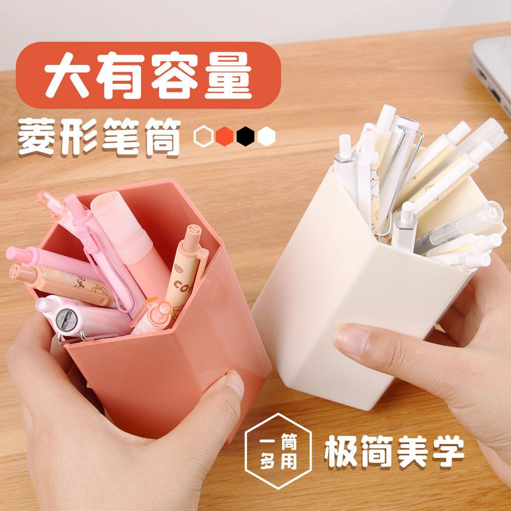 Hexagonal de plástico creativo escritorio de escritorio