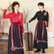 Martial Arts Hanfu Women's Chinese Style Waist Dress Male Student Class Clothes Couple's Ancient Clothes Daily Spring, Summer, Autumn and Winter
