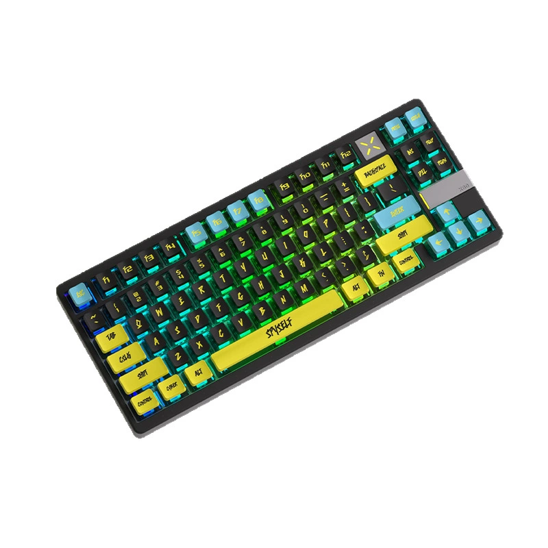 Siber Paspunk четыре стороны светлая pudding keycaps PBT материал сублимация