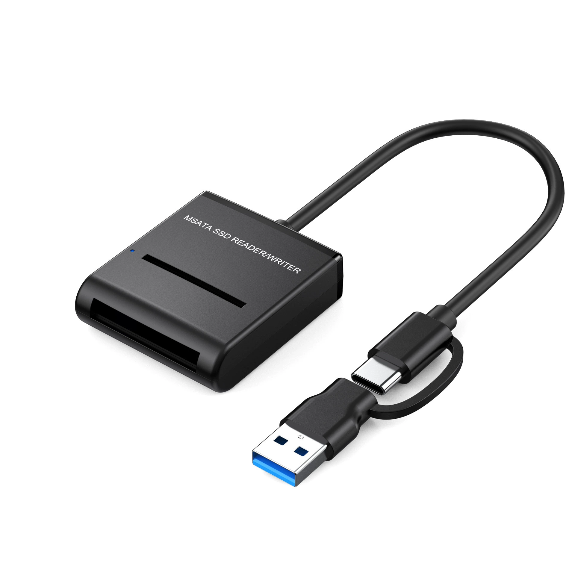 Адаптер кабель mSATA к USB 3.0, корпус для твердотельного SSD mSATA, переносной жесткий диск USB 3.1 адаптерный кабель