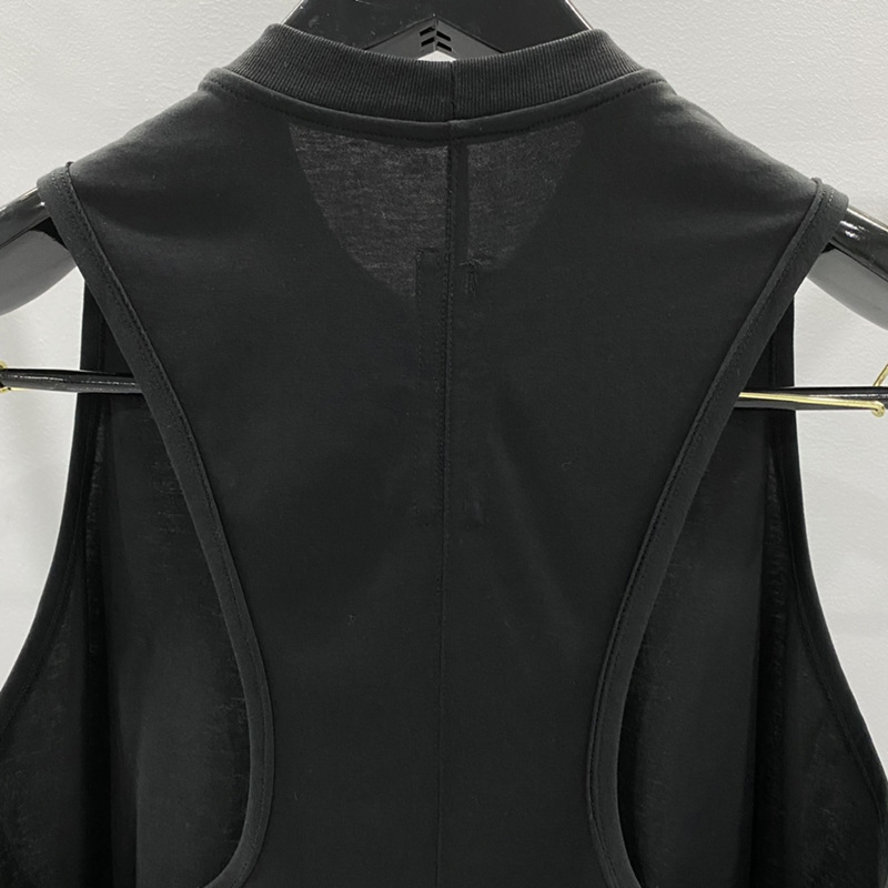 Camiseta sin Mangas para Hombre de Algodón Color Sólido