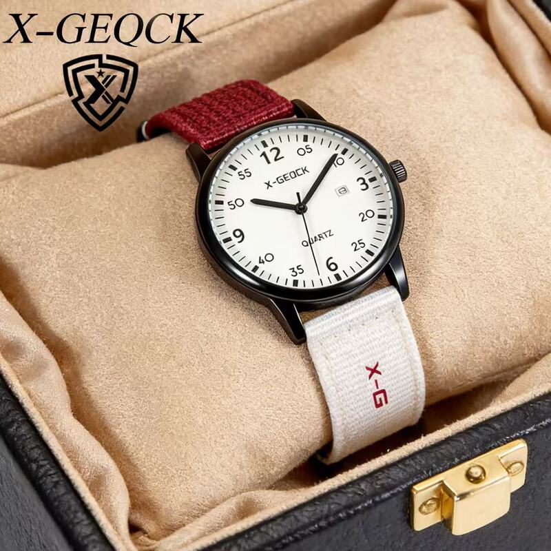 Watches for Male and Female Students, Middle and High School Students, Teenagers, Fashionable Luminous Waterproof Personalized Exam Canvas Strap Watches Watches for Male and Female Students, Middle and High School Students, Teenagers, Fashionable Luminous Waterproof Personalized Exam Canvas Strap Watches