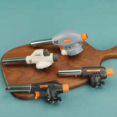 Multifunctional flintlock portable lighter canister gas spray gun outdoor barbecue igniter baking cooking torch head