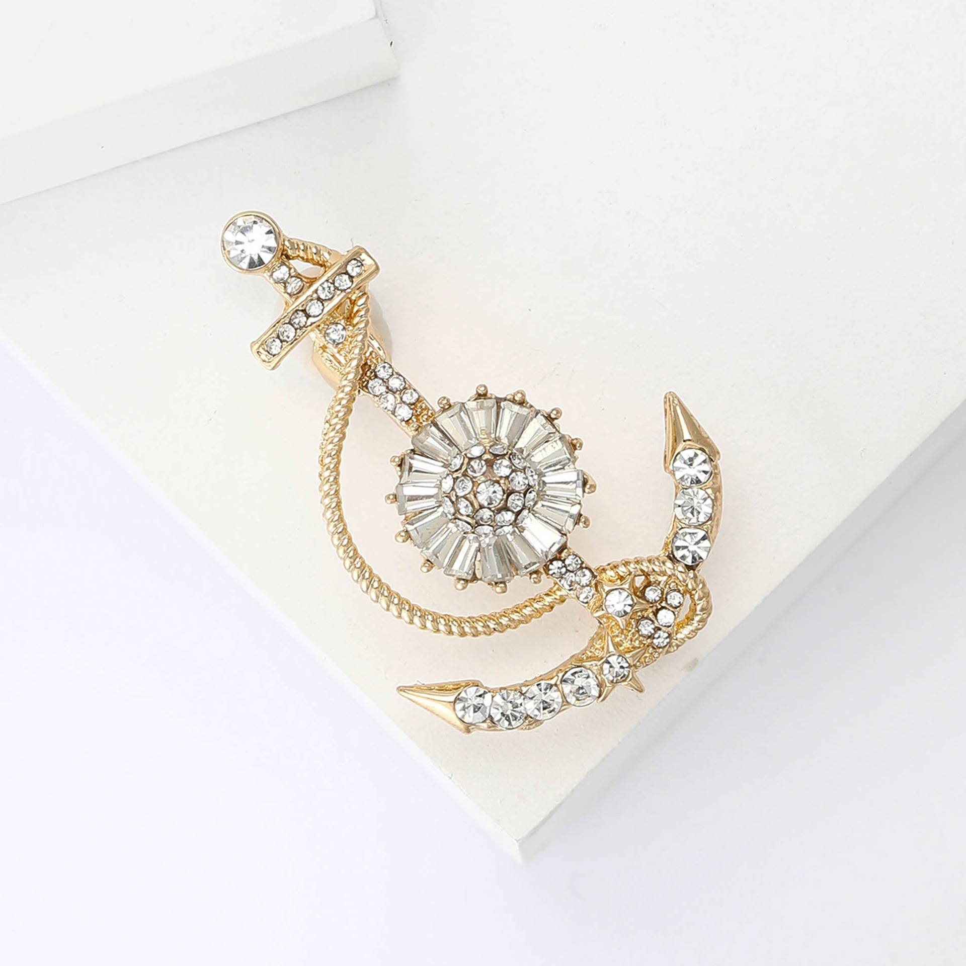 Anchor Festival Anchor Pattern Classic Style Pin Anchor Alloy Women's Brooches