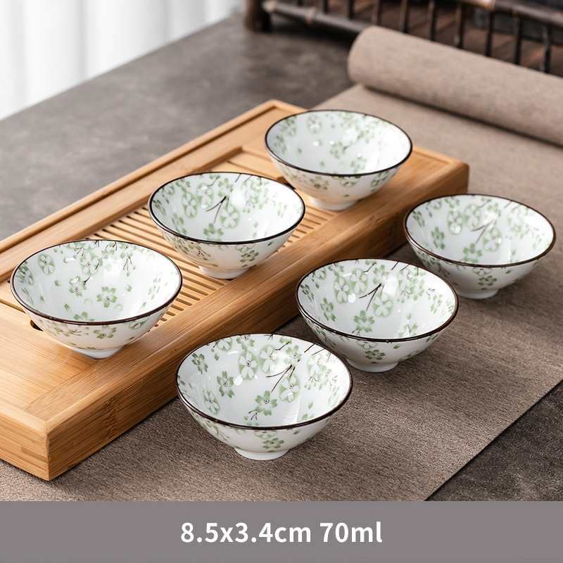 손으로 그린 버킷 컵-우아한 6 팩