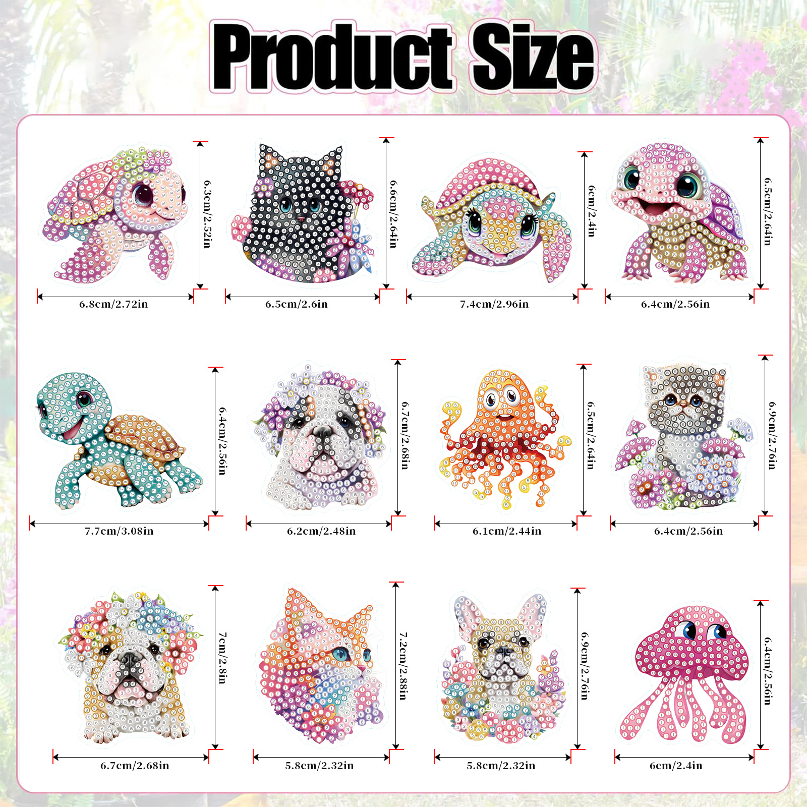 Perro cachorro gato animal magnetismo diamante pintura pegatinas refrigerador niños DIY creativo mampostería pegatinas juguetes al por mayor