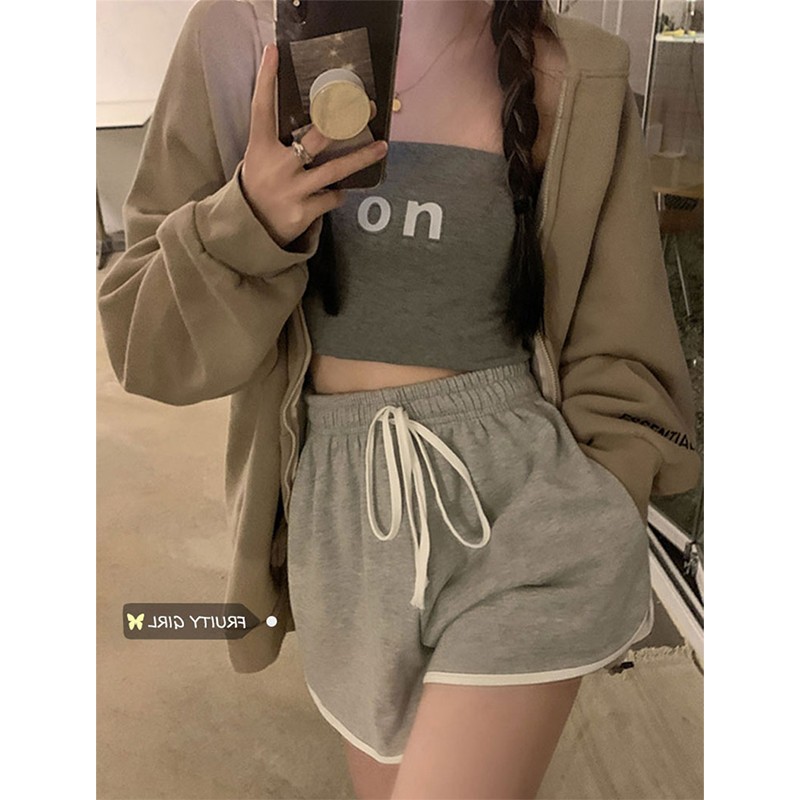 Short tiro alto casual