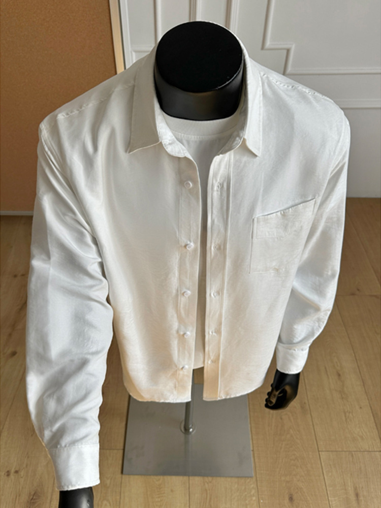 Retro Casual Herren Langarmhemd Einfarbig Modernes Herrenoberteil_voghion.com