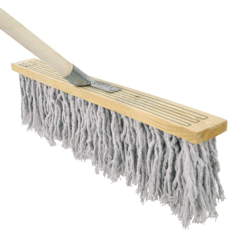 Деревянная ручка, классическая хлопковая швабра, большая швабра для уборки пыли для заводских цехов и уборки помещений.