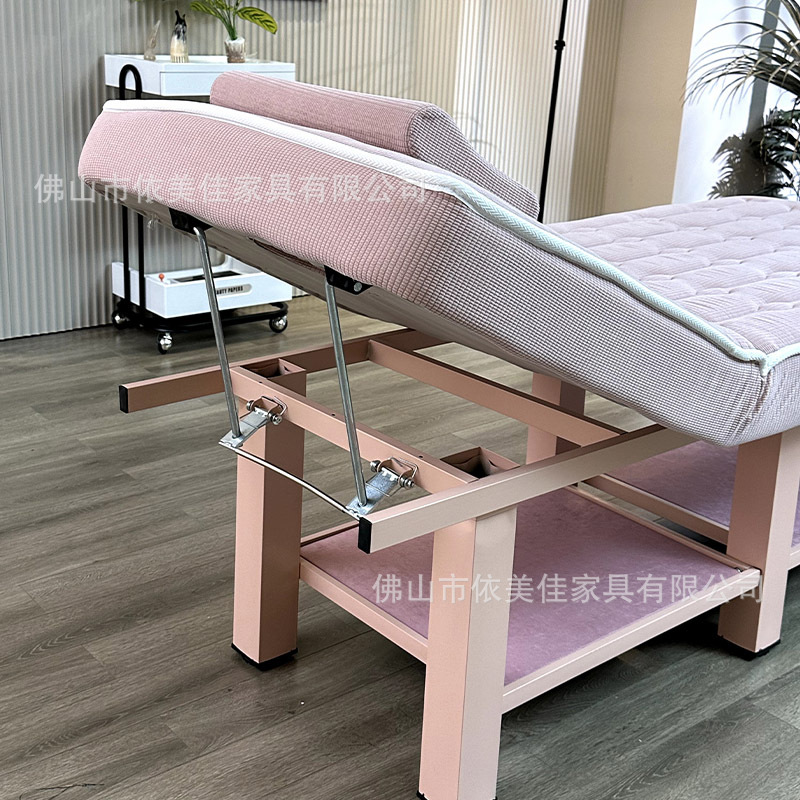 Cama de belleza de madera maciza masaje multifuncional todo en uno medicina tradicional china terapia física sala de belleza de orejas cama especial ortogonal