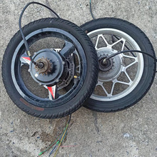 14寸代驾车电机电动自行车折叠后轮改装48V12寸16寸18寸240W马达
