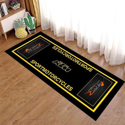 floor mat for living room, Avtomobil döşəmə paspasları - motorcycle-24-40120cmcrystal-velvet-with-dot-plastic-backing