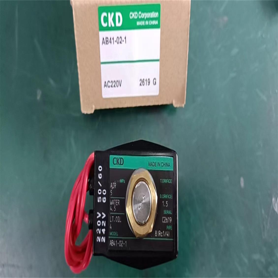 CKD电磁阀AB41-02-1-AC220V AB41-02-1-02E AB41-02-2-02E