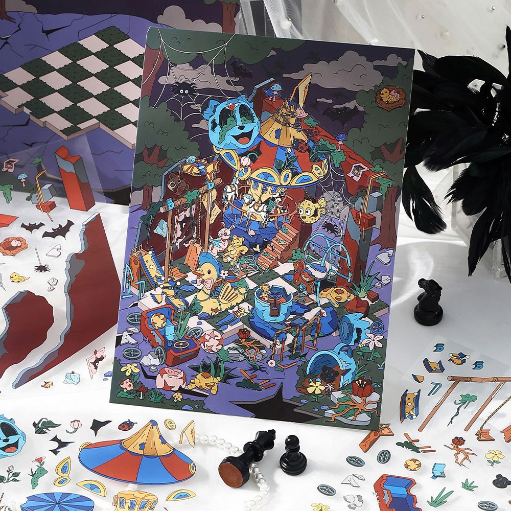 La pegatina de paisajismo de tarjeta blanca Infeel.MePET está abierta hoy