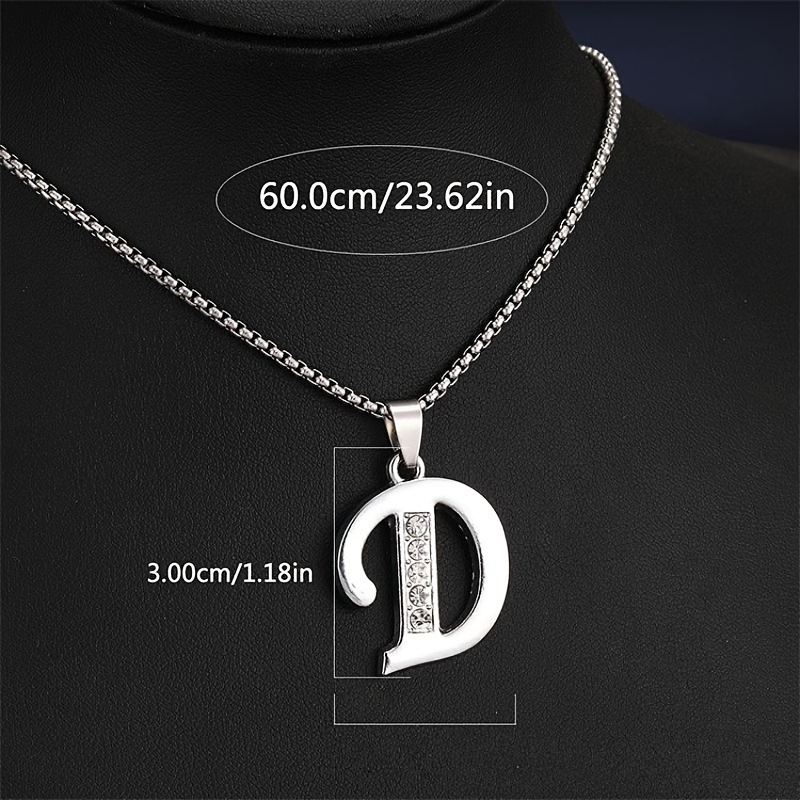 TEMU transfronterizoPendent Collares A a D con Sparkling