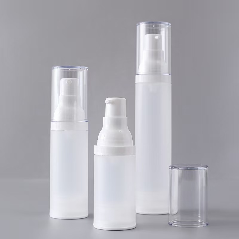 现货台湾真空瓶20ml磨砂分装瓶化妆品乳液真空瓶子30ml按压喷雾瓶