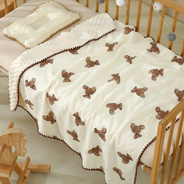 Little Brown Bear (hooked beanie blanket)