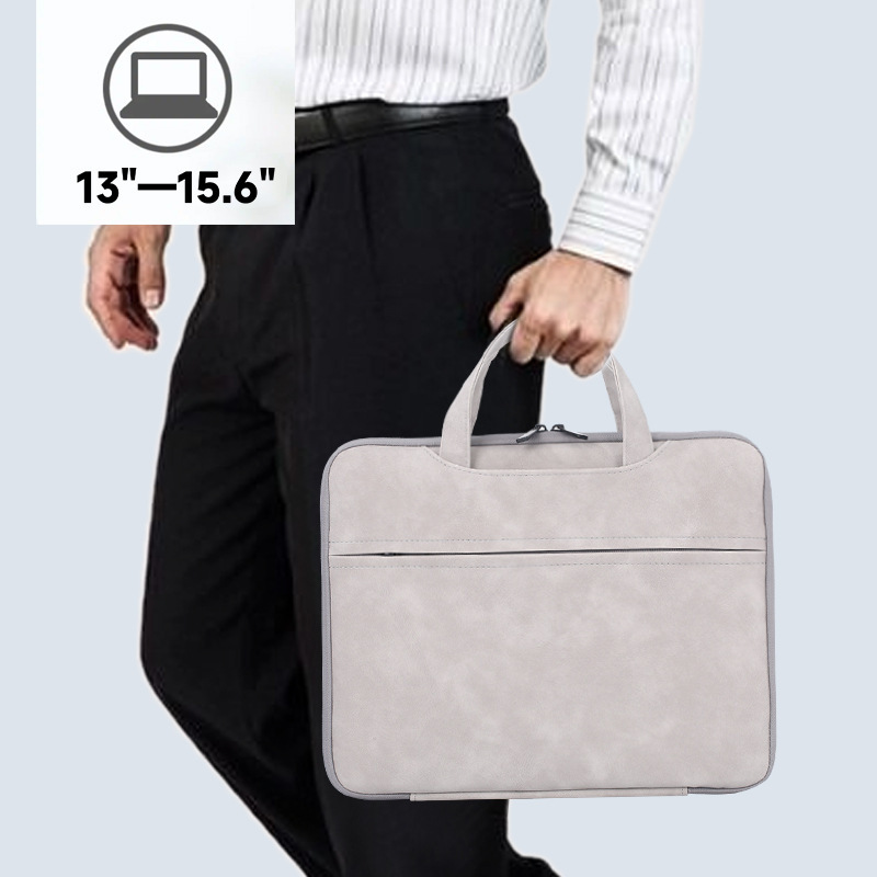 Portable Laptop Bag 1345.6inch MacBook Apple Pro Huawei Asus Pu Shockproof Portable Waterproof