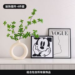 米奇装饰摆台入户摆件客厅电视柜卡通装饰画玄关酒柜桌面卧室ins
