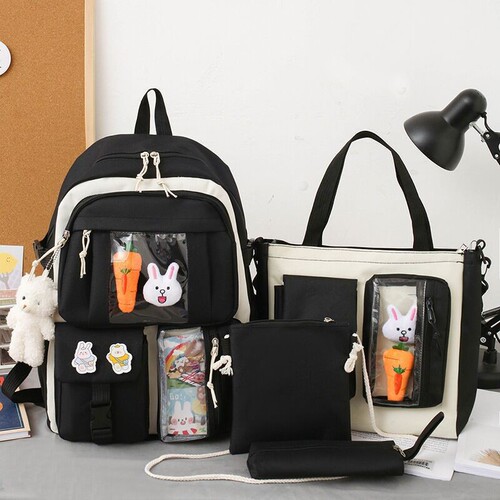 Lightweight Backpack for Girls, Cute Summer Student Bag for Ages 3-6, Large Capacity Children's Dual Shoulder Bag