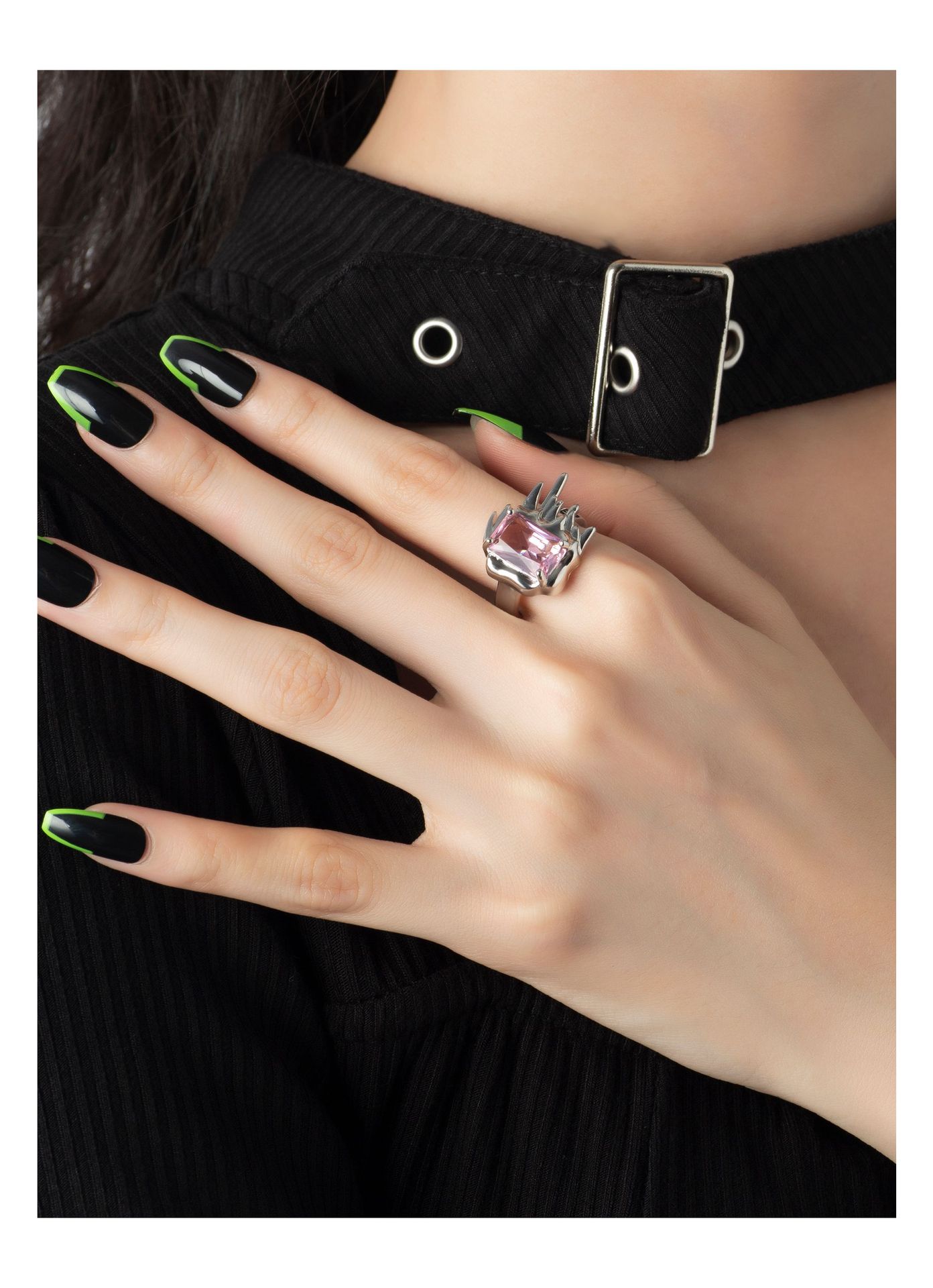 Fashion Geometric Copper Plating Zircon Open Ring