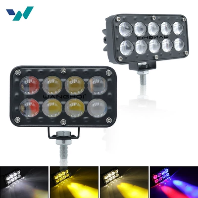 Universal work light for cars and motorcycles, ultra-bright external motorcycle spotlight, modified dual-row 8-bead lens motorcycle light