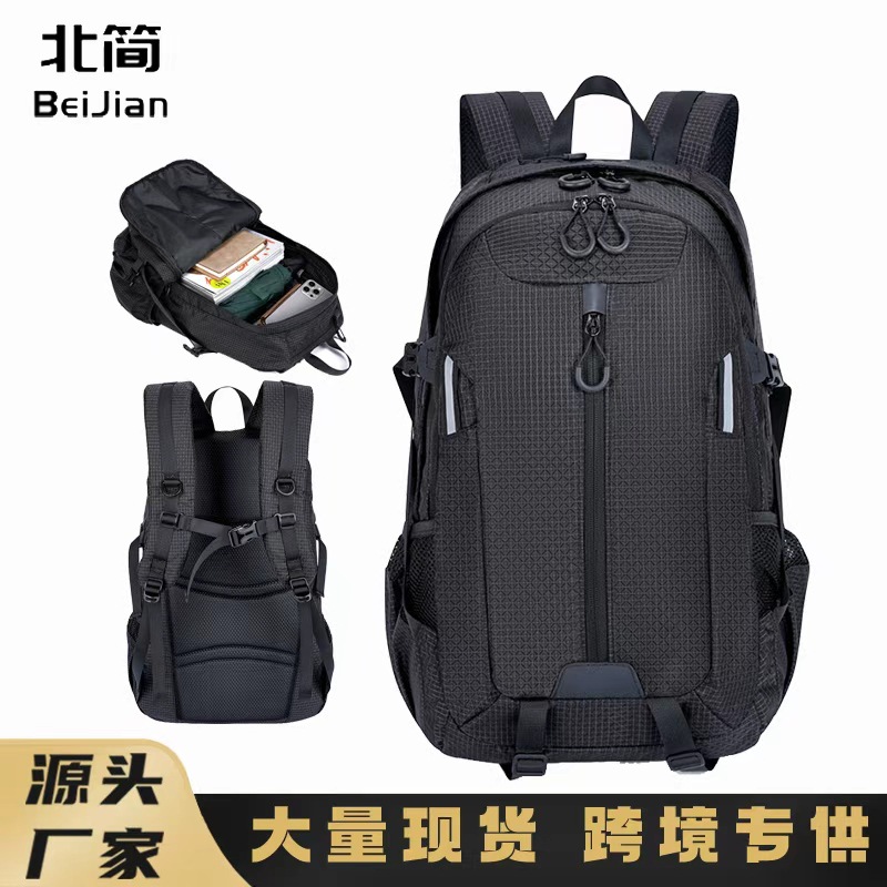 Mochila Deportiva de Montañismo de Tela Oxford Multifuncional para Senderismo y Acampada