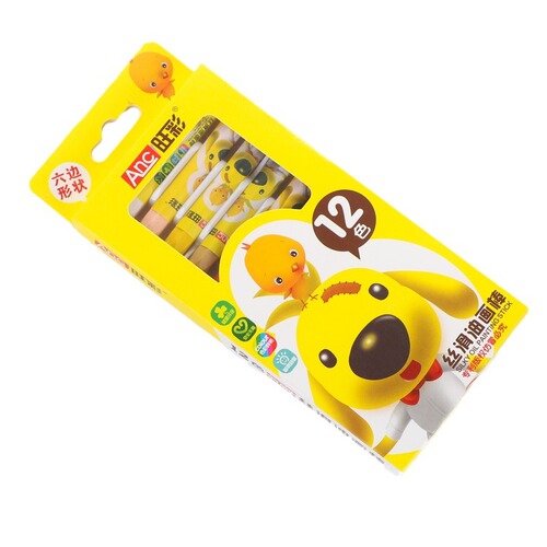 Wangcai 12-color boxed oil pastel set children's painting crayon 24-color baby coloring pen student art pen
