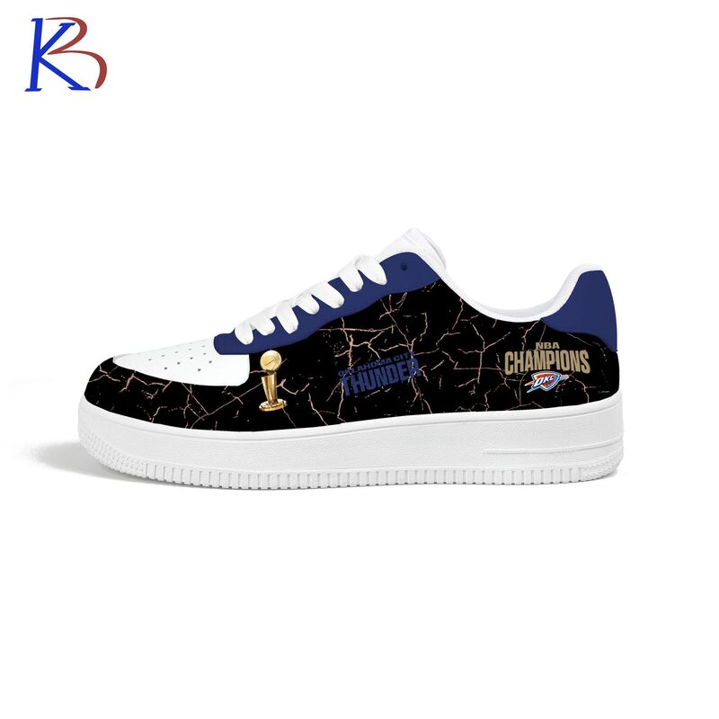 Nba Basketball Football Pattern Customized 3D Printed Men's Shoes Sneakers Air Force One Cross-Border Breathable