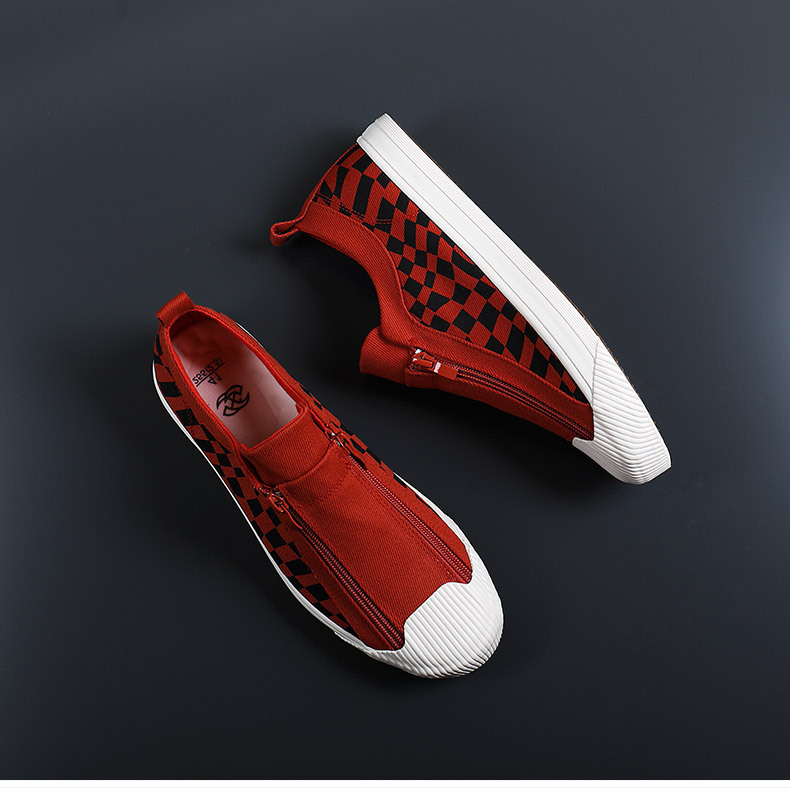 Men's Canvas Shoes Brick Red