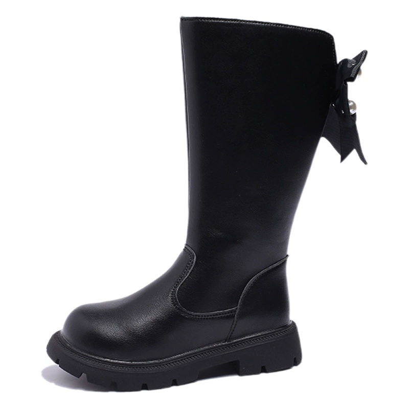 Длинные сапоги для девочек 2023, весенне-осенние новые детские сапоги, сапоги принцессы для девочек в Корейском стиле, детские ботинки Martin для средних и больших детей, модные