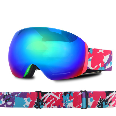 Manufactor goods in stock Sphere glasses double-deck Fog skiing Goggles winter outdoors Ski goggles Sport mirrors men and women