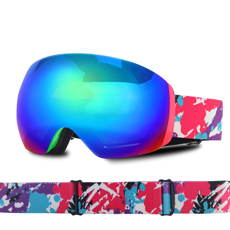 Manufactor goods in stock Sphere glasses double-deck Fog skiing Goggles winter outdoors Ski goggles Sport mirrors men and women