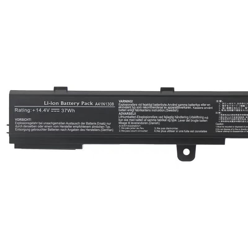 Suitable for Asus A41N1308 Laptop Battery 14.4V 37Wh Brand New Lithium Battery 2500Mah High Capacity