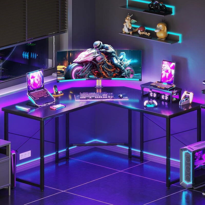 Cross-Border Direct Sales Computer Desk, Writing Desk, Office Desk, Gaming Desk, Trendy Corner Desk for Office Use