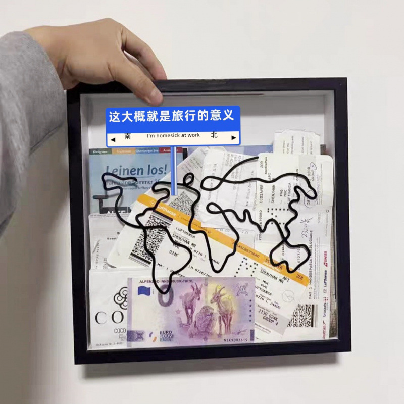Handmade DIY Hollow Photo Frame Movie Ticket Storage Frame Travel Ticket Storage Photo Frame Commemorative Money Saving Creative Gift Handmade DIY Hollow Photo Frame Movie Ticket Storage Frame Travel Ticket Storage Photo Frame Commemorative Money Saving Creative Gift