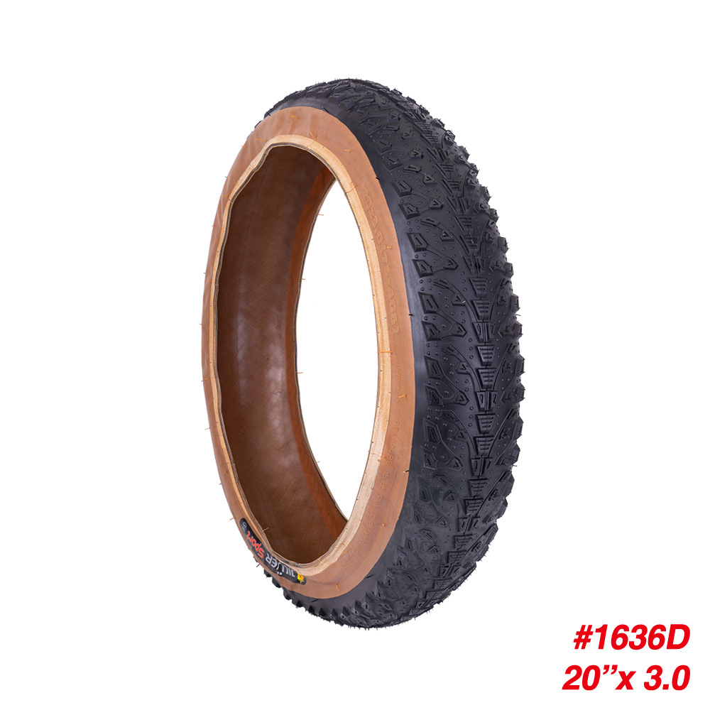 ZTTO Snow ATV Neumático 20 pulgadas 26 pulgadas 3.0/4.0 retro borde de piel marrón 60TPI neumático antideslizante y resistente al desgaste image 10
