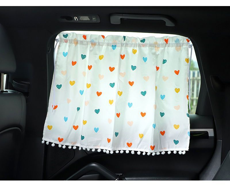 ins wind car sunshade curtain Children Baby baby sucker car shade curtain car side window sunscreen car curtain