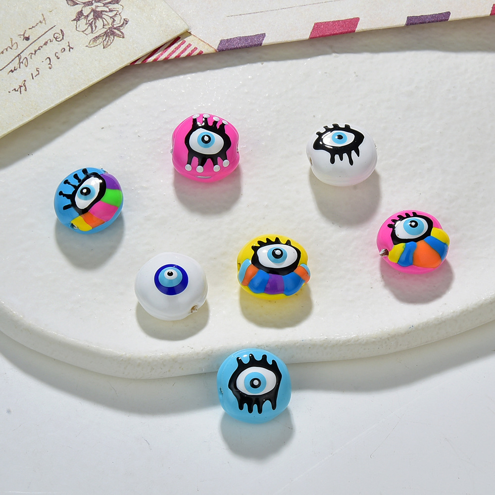 5g Weight 1 Piece Resin Devil'S Eye DIY Jewelry Accessories