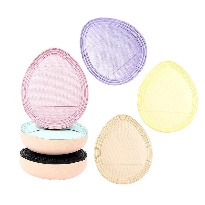 Mini bocanada de dedo pequeño corrector de colchón de aire gota de agua triangular algodón de azúcar esponja de maquillaje al por mayor mini bocanada de pulgar