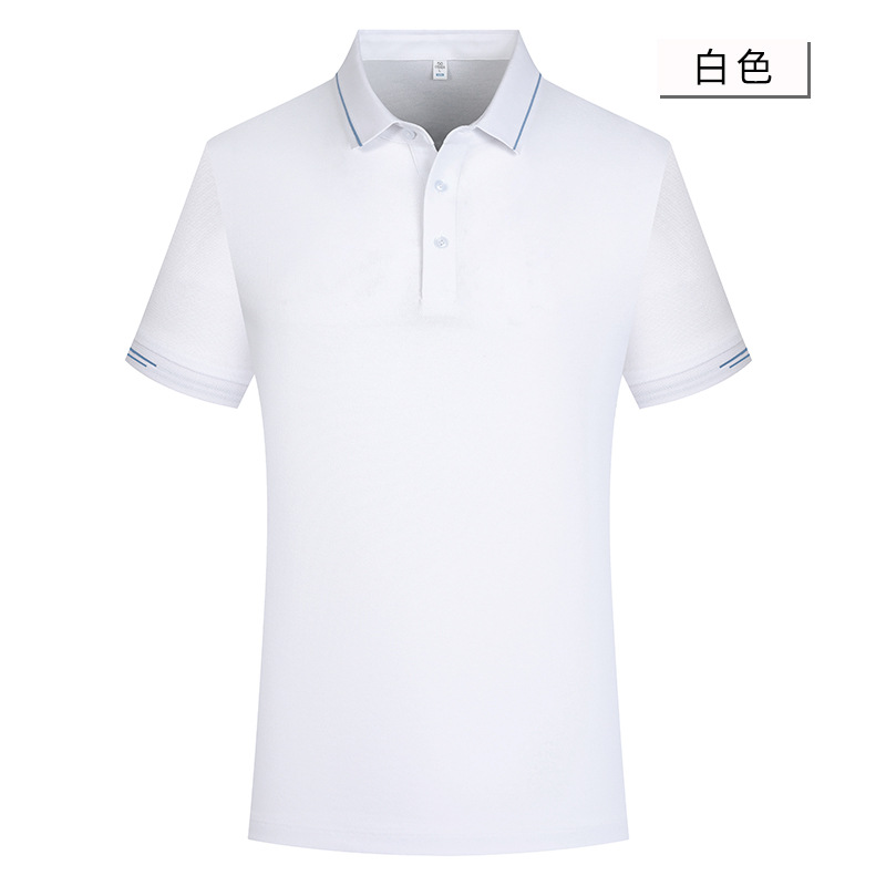 Camiseta POLO de alta calidad antibacteriana 5A de fibra Sorona de algodón de fibra larga de Xinjiang, ropa de trabajo personalizada con logotipo impreso o bordado