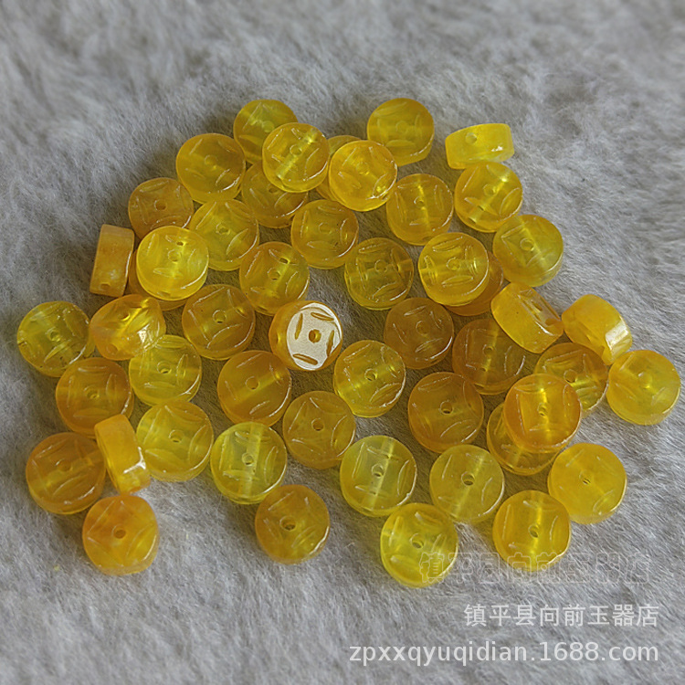 Jade Jade loose beads wholesale diy jade jewelry accessories quartzite Jade topaz gold buckle spare parts wholesale