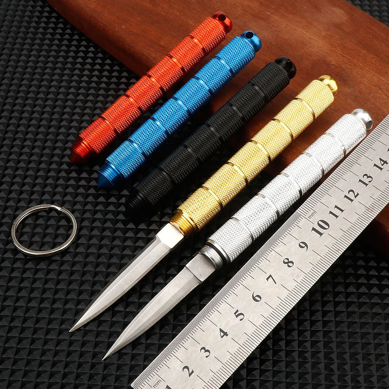 户外水果刀多功能可拆卸收纳筒子刀便携翘茶刀迷你随身破窗器刀具