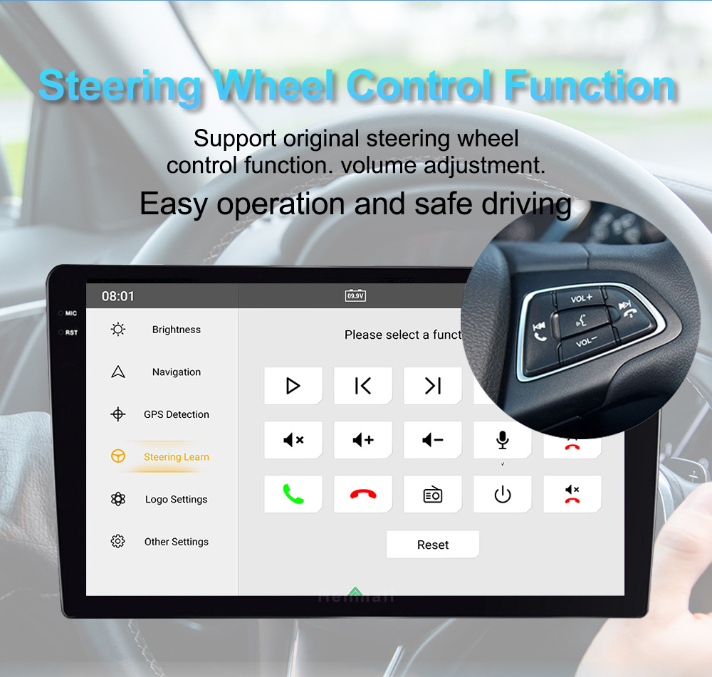 Qualcomm Modified Car Audio Dsd Audio Decoding Full Metal Frame 7-Inch 9inch 10inch Versatile Car Central Control