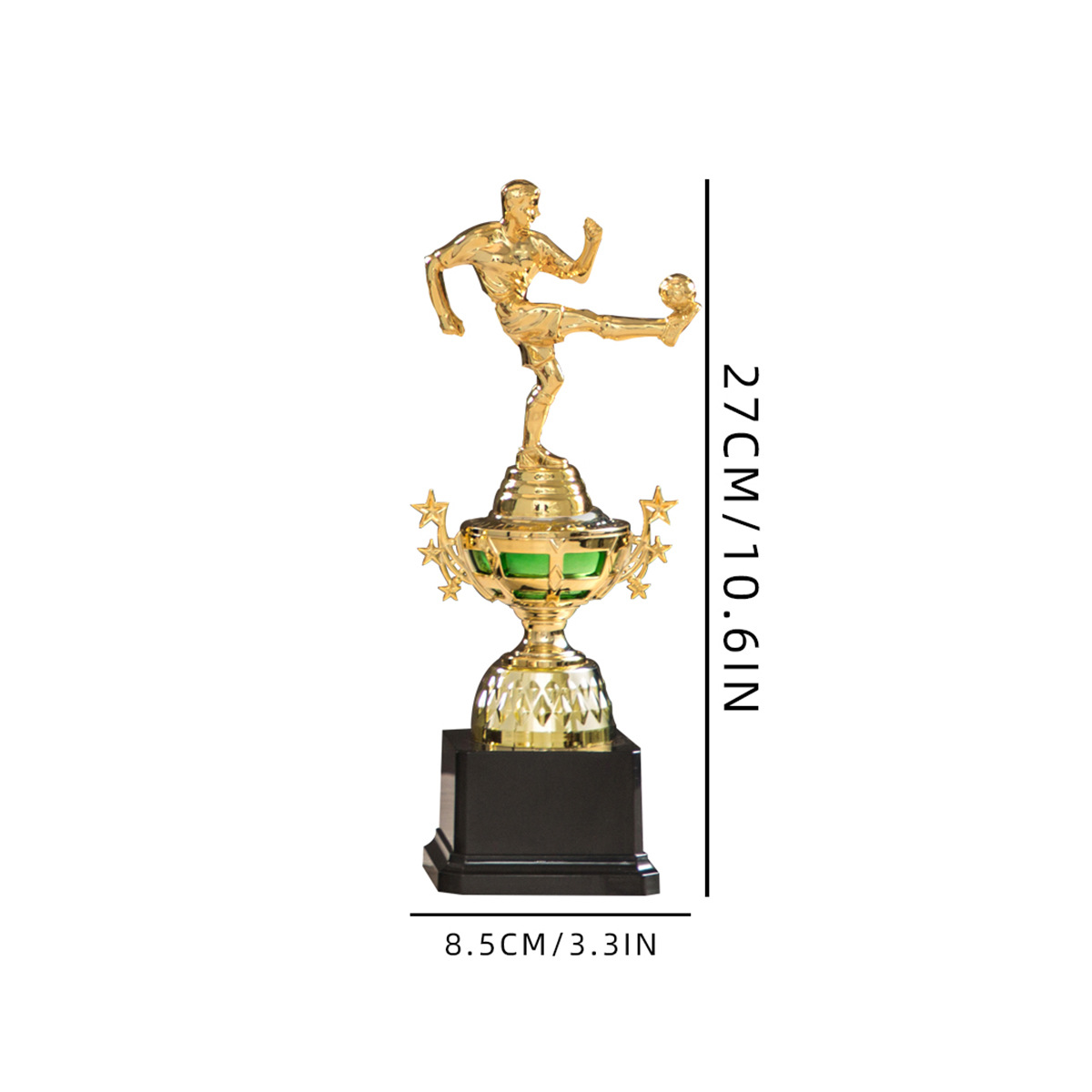 Trofeos personalizados para competiciones de fútbol, artes marciales infantiles, danza y taekwondo; producción y venta al por mayor de pequeños trofeos de plástico para fines conmemorativos.