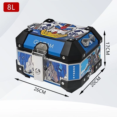Electric vehicle mini 581013 – Motorcycle trunk - 8l-gundam-sticker-luxurious-interior-lining