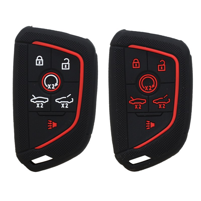 Suitable for Chevrolet Corvette C8 Remote Key Cover Car Silicone Key Cover